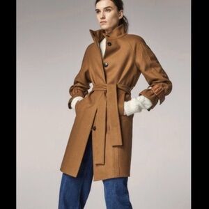 Massimo dutti wool blend coat